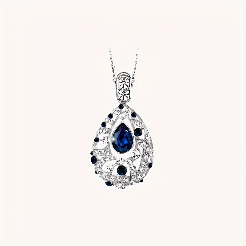 Long Necklace with Golden Artificial Crystal for Women